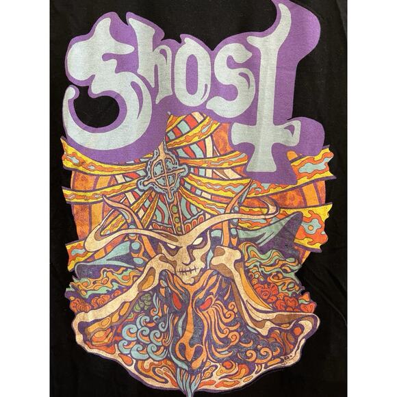 Lot Of 3 Band Tees T-shirts Large Ghost Slipknot Metal Music Punk Goth Black - Picture 13 of 16